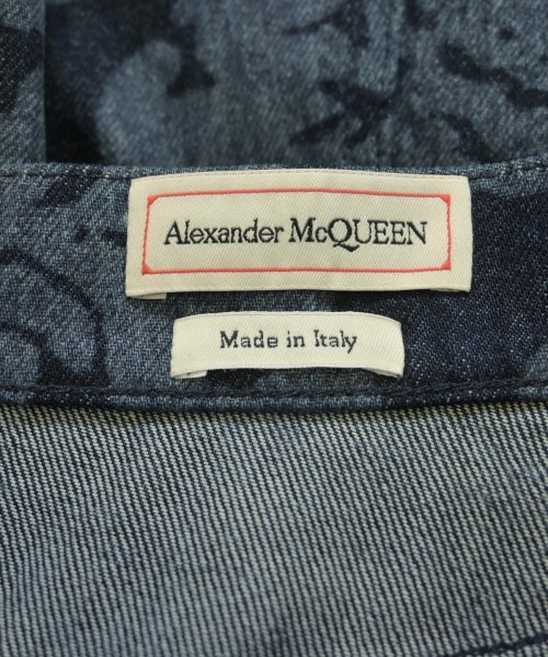 ALEXANDER MCQUEEN（アレキサンダーマックイーン）ミニスカート 紺 サイズ:-(M位) レディース/2200724611638