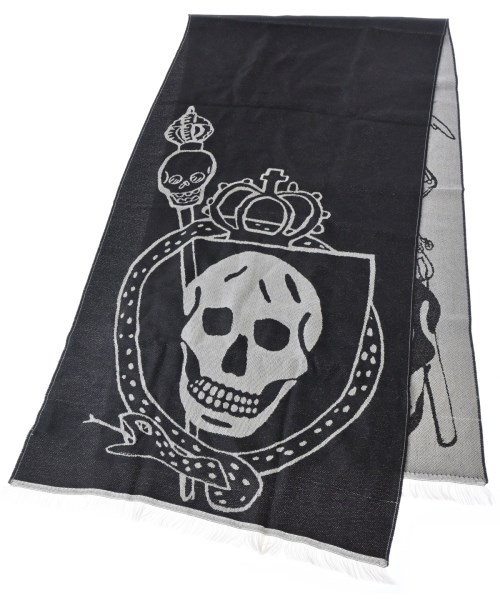 ALEXANDER MCQUEEN（アレキサンダーマックイーン）ストール 黒 サイズ:- レディース/2200725228132