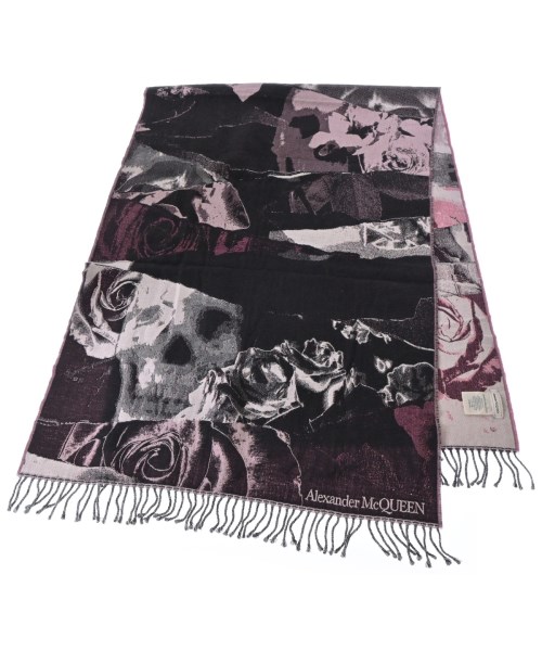 ALEXANDER MCQUEEN（アレキサンダーマックイーン）ストール 黒 サイズ:- レディース/2200725228149