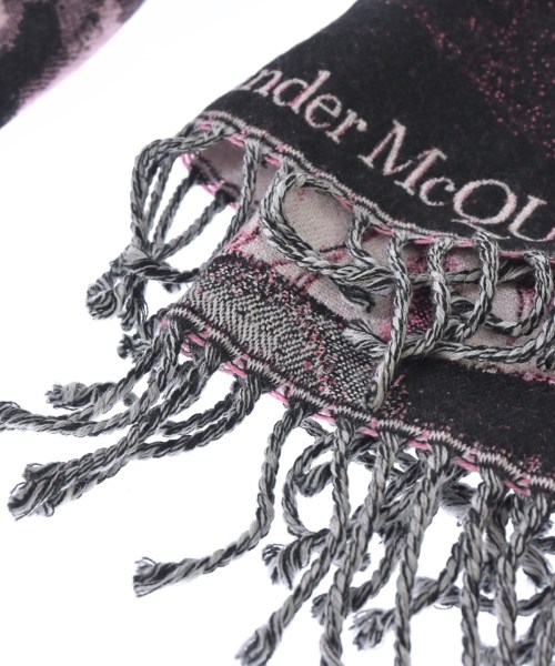 ALEXANDER MCQUEEN（アレキサンダーマックイーン）ストール 黒 サイズ:- レディース/2200725228149