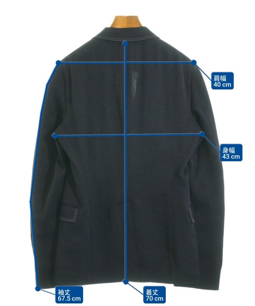ALEXANDER MCQUEEN（アレキサンダーマックイーン）テーラードジャケット 紺 サイズ:44(S位) メンズ/2200726402012
