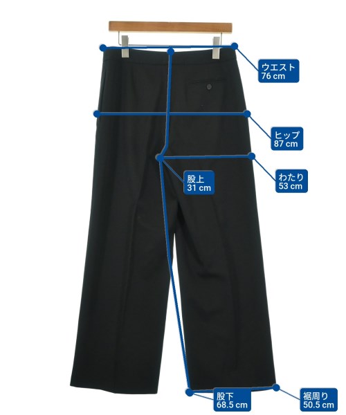 ALEXANDER MCQUEEN（アレキサンダーマックイーン）スラックス 黒 サイズ:42(M位) レディース/2200684750019