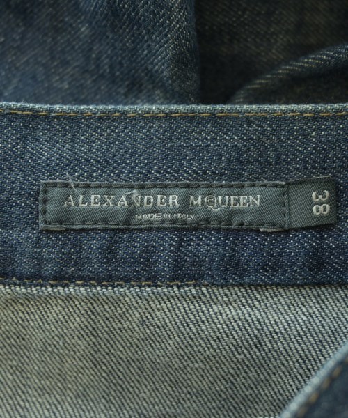 ALEXANDER MCQUEEN（アレキサンダーマックイーン）デニムパンツ 紺 サイズ:38(S位) レディース/2200686655053
