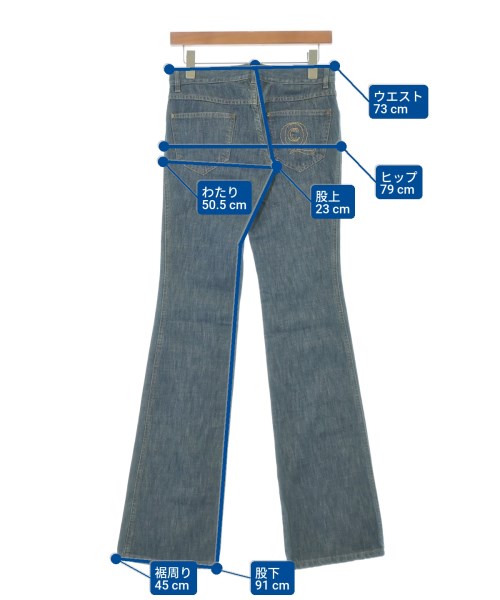 ALEXANDER MCQUEEN（アレキサンダーマックイーン）デニムパンツ 紺 サイズ:38(S位) レディース/2200686655053