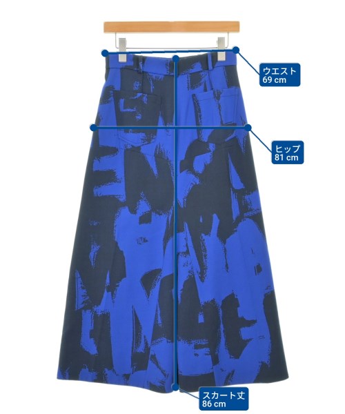 ALEXANDER MCQUEEN（アレキサンダーマックイーン）ロング・マキシ丈スカート 青 サイズ:42(M位) レディース/2200686906094