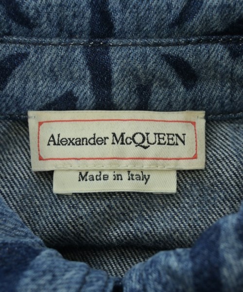 ALEXANDER MCQUEEN（アレキサンダーマックイーン）デニムジャケット 紺 サイズ:38(S位) レディース/2200691218038