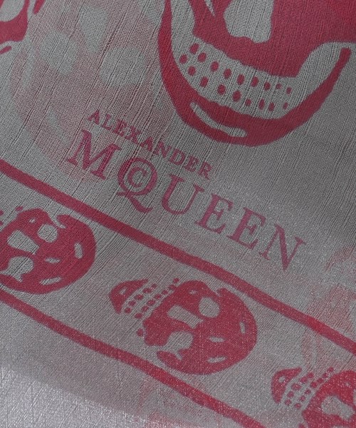 ALEXANDER MCQUEEN（アレキサンダーマックイーン）ストール グレー サイズ:- レディース/2200691728346