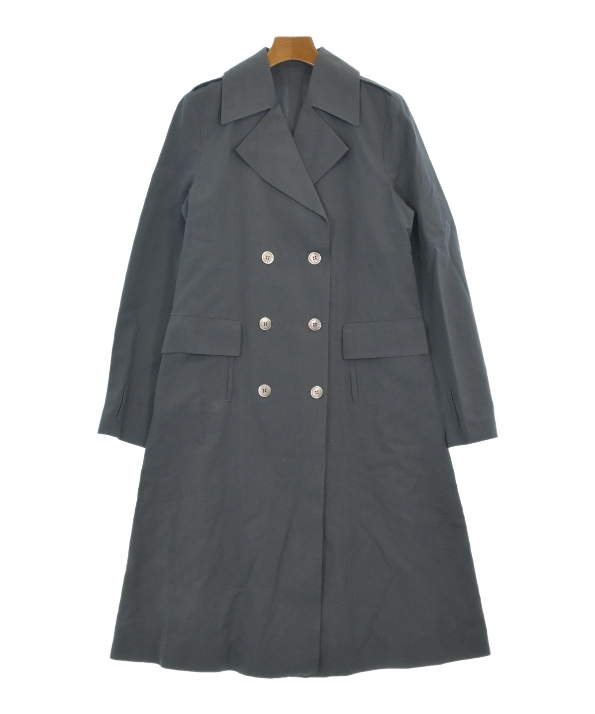 希少KOSTAS MURKUDIS トレンチコートサイズ48 KOSTAS MURKUDIS（コスタスムルクディス）トレンチコート グレー