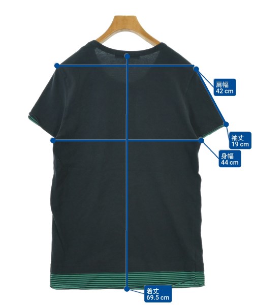 VERONIQUE BRANQUINHO（ベロニクブランキーノ）Tシャツ・カットソー 黒 サイズ:48(L位) メンズ/2200647779071