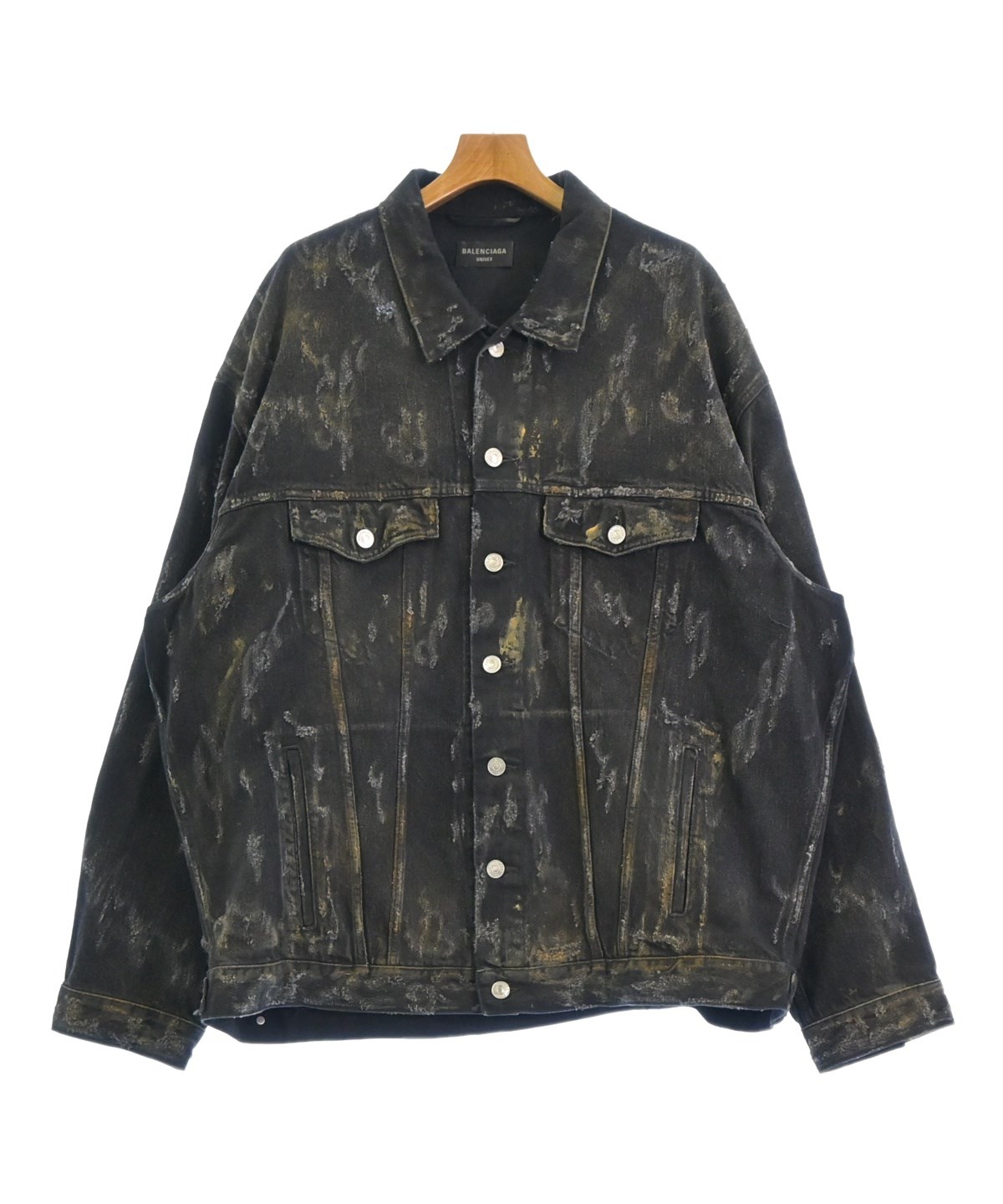 BALENCIAGA（バレンシアガ）デニムジャケット 黒 サイズ:2(M位) メンズ