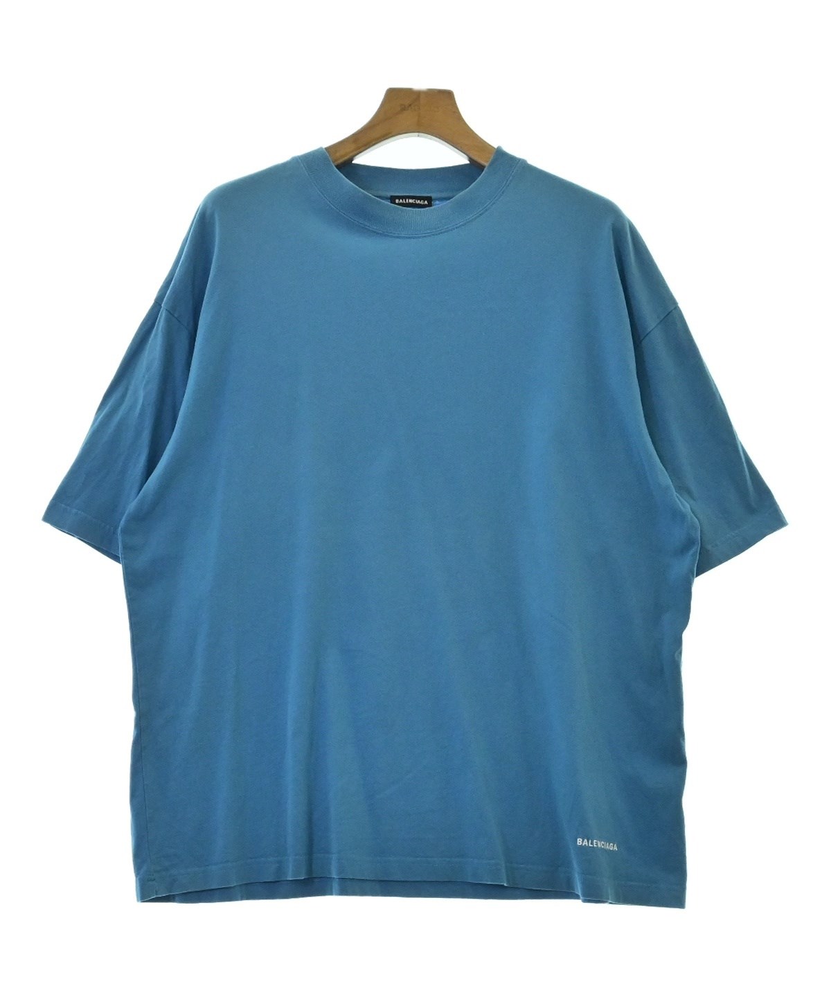 【売切価格】BALENCIAGA 半袖シャツ 青茶色パターン BALENCIAGA（バレンシアガ）Tシャツ・カットソー 青 サイズ:L