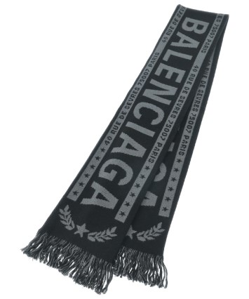 BALENCIAGA（バレンシアガ）マフラー 黒 サイズ:- メンズ