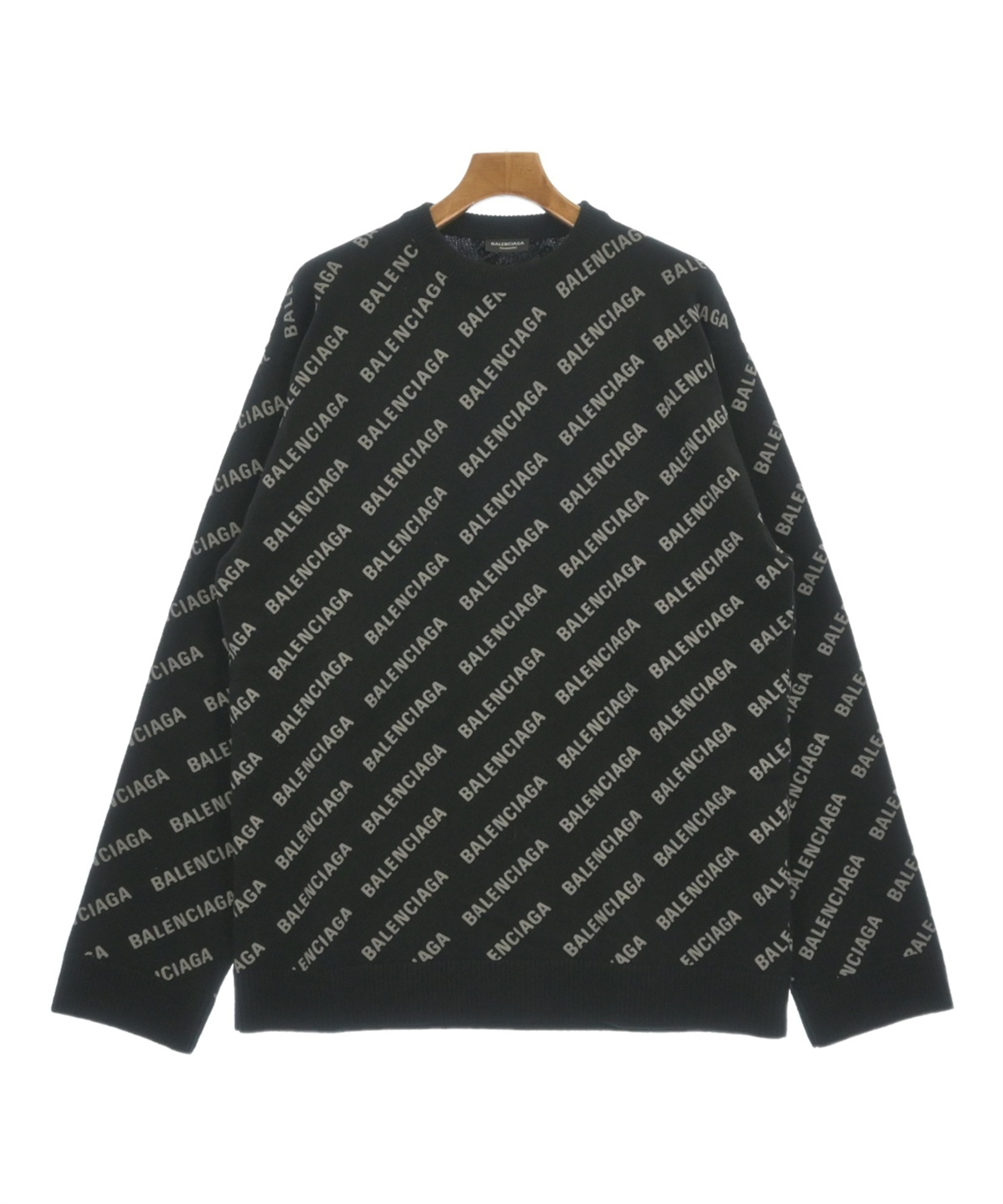今日だけ！balenciaga ニットセーター 黒 背番号10 BALENCIAGA（バレンシアガ）ニット・セーター 黒 サイズ:L メンズ