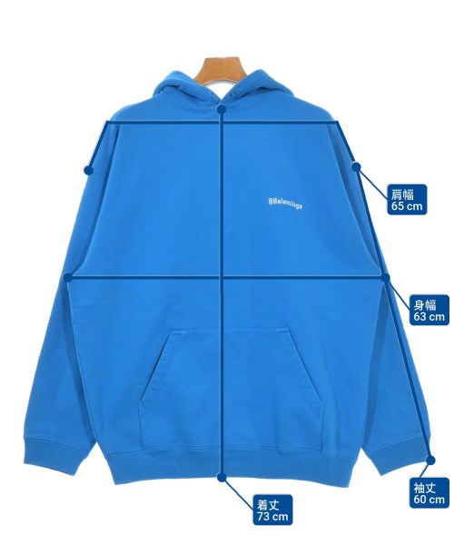 BALENCIAGA（バレンシアガ）パーカー 青 サイズ:S メンズ/2200629651067