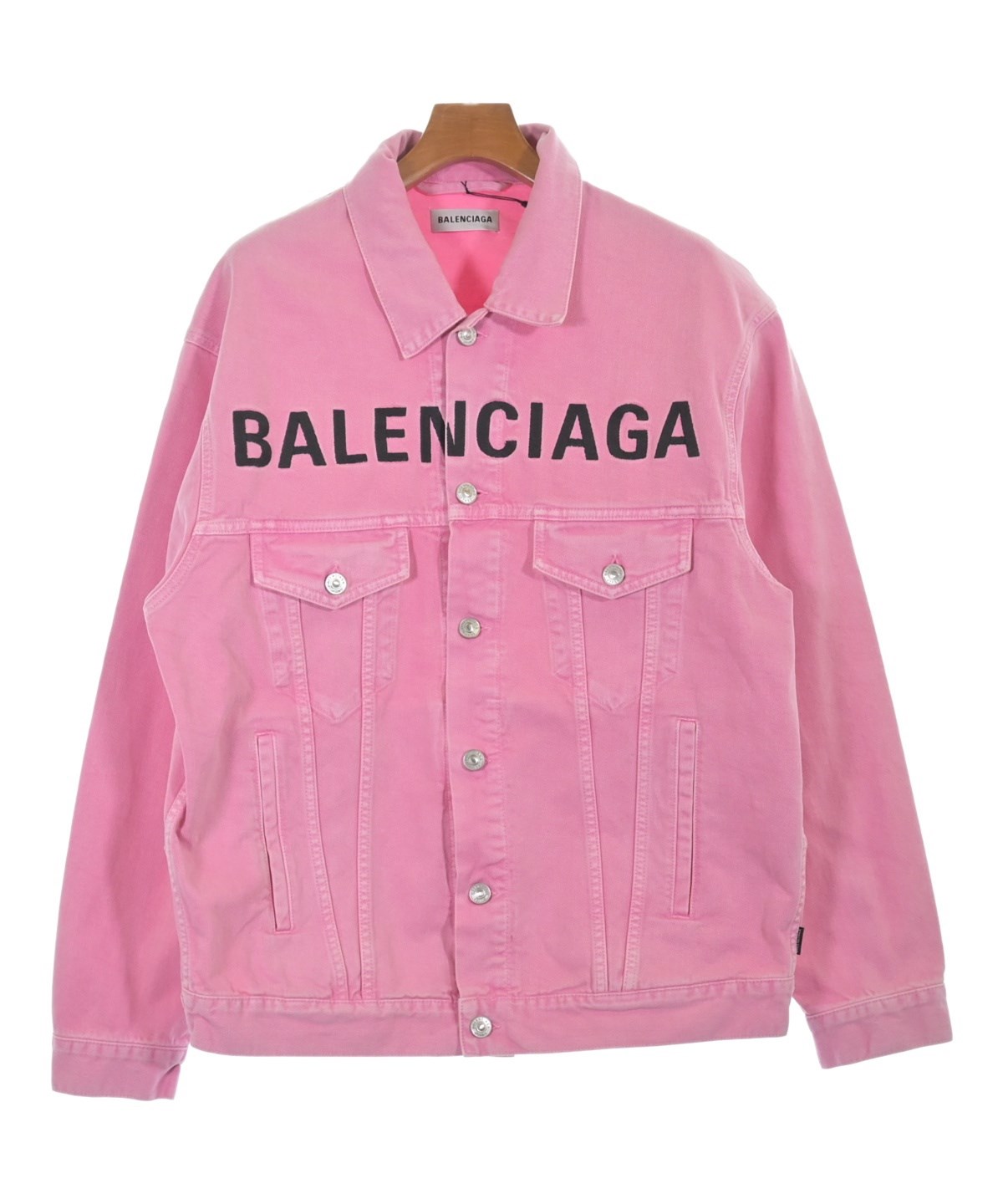 BALENCIAGA（バレンシアガ）デニムジャケット ピンク サイズ:36(XS位