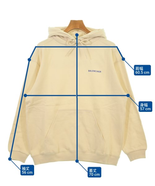 BALENCIAGA（バレンシアガ）パーカー ベージュ サイズ:S メンズ/2200629651173