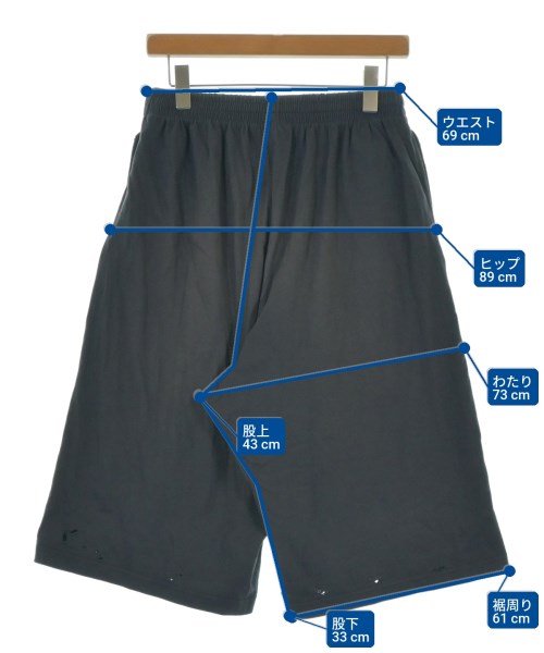 BALENCIAGA（バレンシアガ）ショートパンツ グレー サイズ:XS メンズ/2200636683044