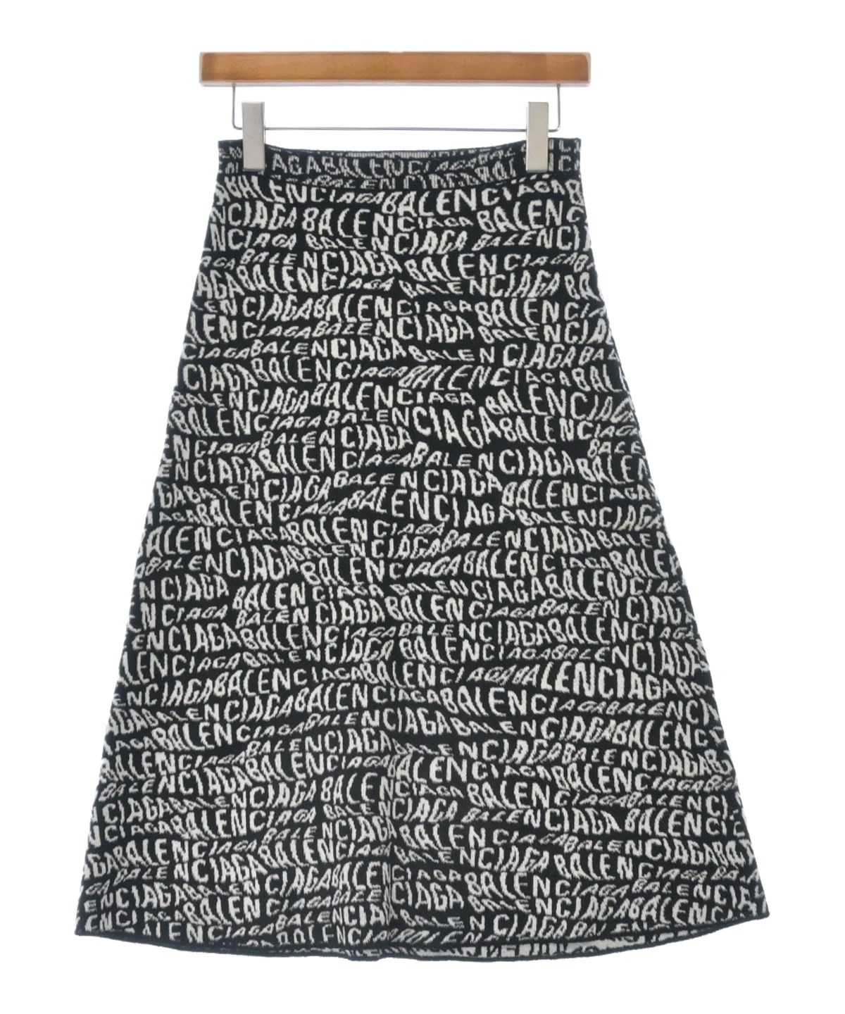 BALENCIAGA（バレンシアガ）ひざ丈スカート 黒 サイズ:M レディース