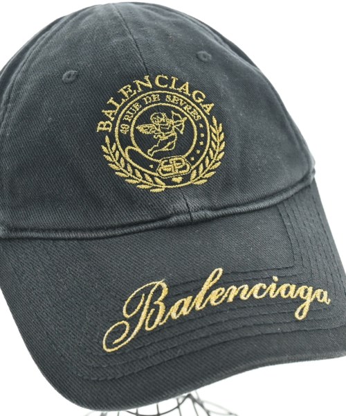 BALENCIAGA（バレンシアガ）キャップ 黒 サイズ:L メンズ/2200637331142