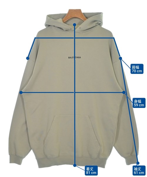 BALENCIAGA（バレンシアガ）パーカー グレー サイズ:XS メンズ/2200638098020
