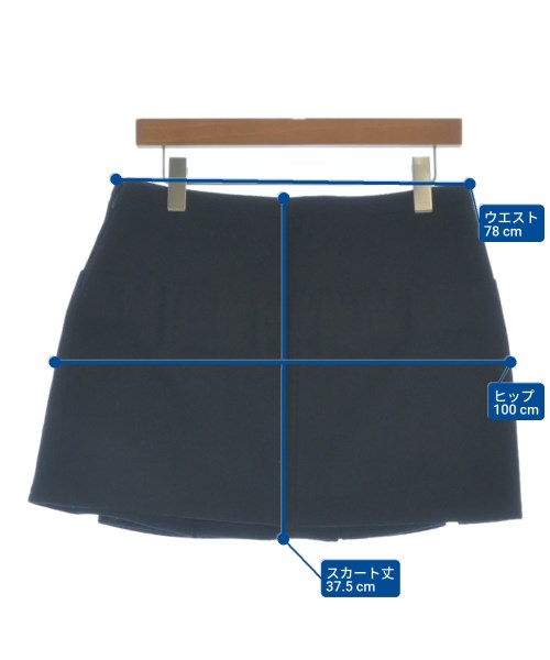 BALENCIAGA（バレンシアガ）ミニスカート 紺 サイズ:38(S位) レディース/2200638547016
