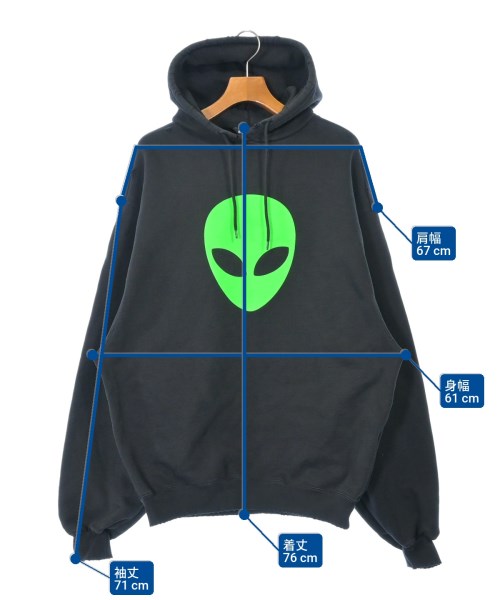 BALENCIAGA（バレンシアガ）パーカー 黒 サイズ:XXS メンズ/2200638863017