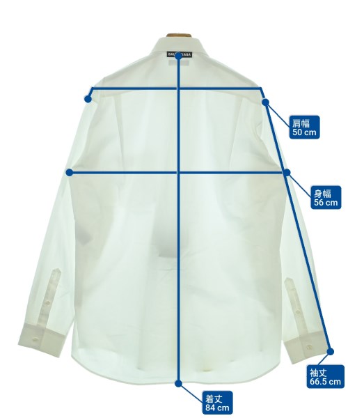 BALENCIAGA（バレンシアガ）カジュアルシャツ 白 サイズ:38(M位) メンズ/2200639188027