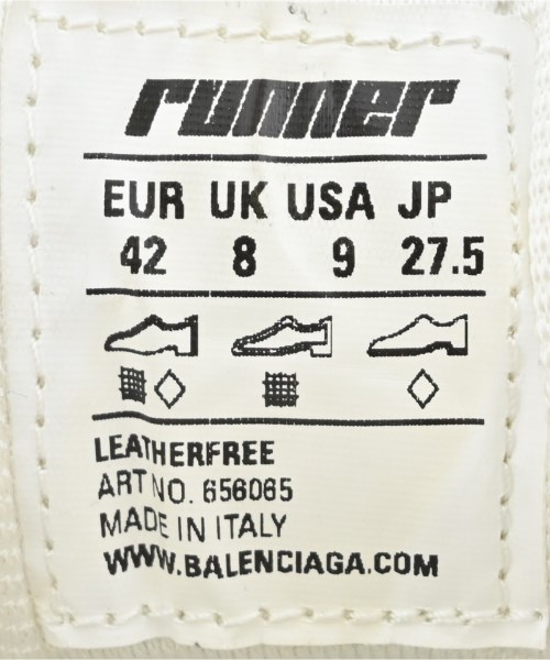 BALENCIAGA（バレンシアガ）スニーカー 白 サイズ:27.5cm メンズ/2200641509094