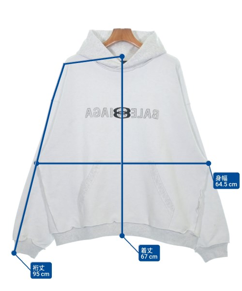 BALENCIAGA（バレンシアガ）パーカー 白 サイズ:L メンズ/2200641279065
