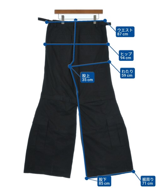 BALENCIAGA（バレンシアガ）カーゴパンツ 黒 サイズ:M メンズ/2200641279126