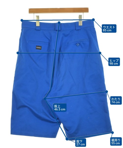 BALENCIAGA（バレンシアガ）ショートパンツ 青 サイズ:48(L位) メンズ/2200642895110