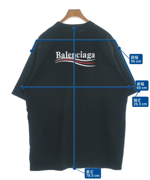 BALENCIAGA（バレンシアガ）Tシャツ・カットソー 黒 サイズ:M メンズ/2200643554016