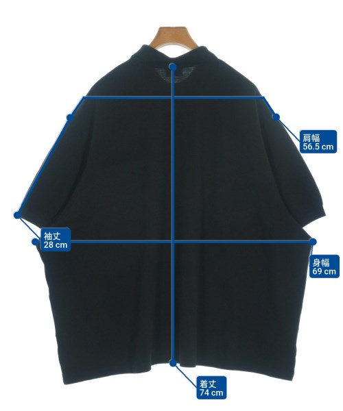 BALENCIAGA（バレンシアガ）ポロシャツ 黒 サイズ:L メンズ/2200643554023