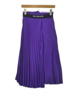 BALENCIAGA（バレンシアガ）ひざ丈スカート 紫 サイズ:34(XXS位) レディース/2200644246101