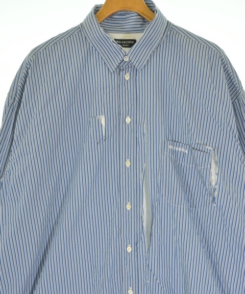 BALENCIAGA（バレンシアガ）カジュアルシャツ 青 サイズ:38(S位) メンズ/2200644033022