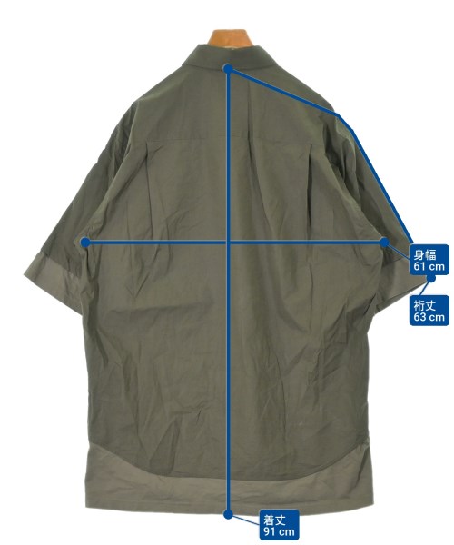 BALENCIAGA（バレンシアガ）カジュアルシャツ カーキ サイズ:38(XXL位) メンズ/2200644033053
