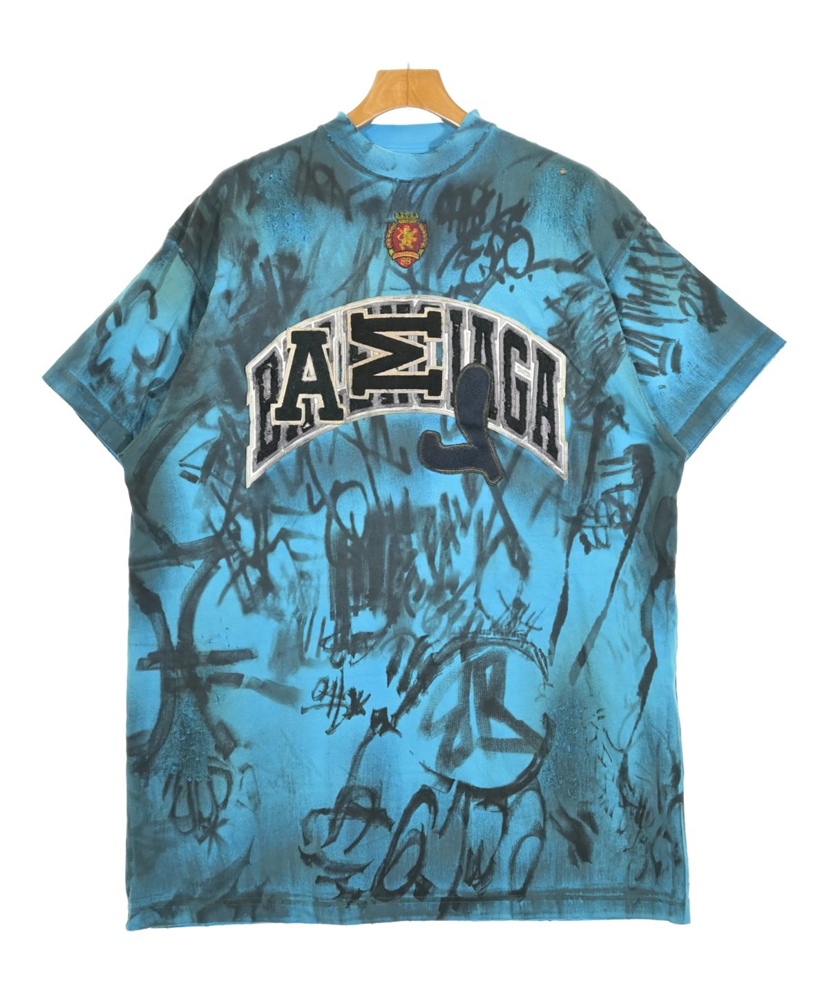 BALENCIAGA（バレンシアガ）Tシャツ・カットソー 青 サイズ:L メンズ