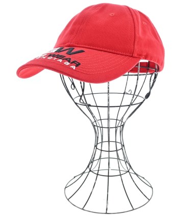 BALENCIAGA（バレンシアガ）キャップ 赤 サイズ:L メンズ
