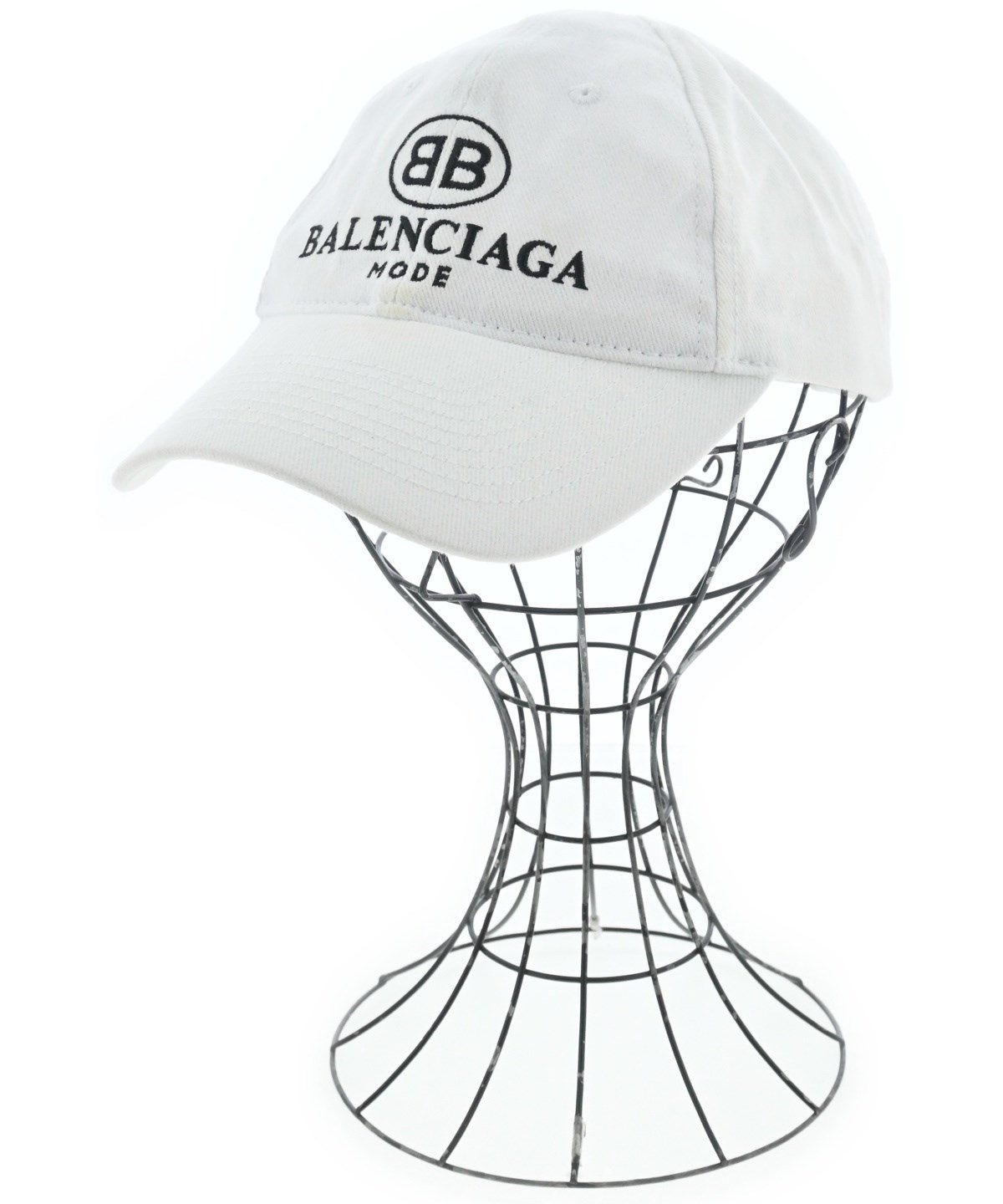BALENCIAGA（バレンシアガ）キャップ 白 サイズ:L メンズ