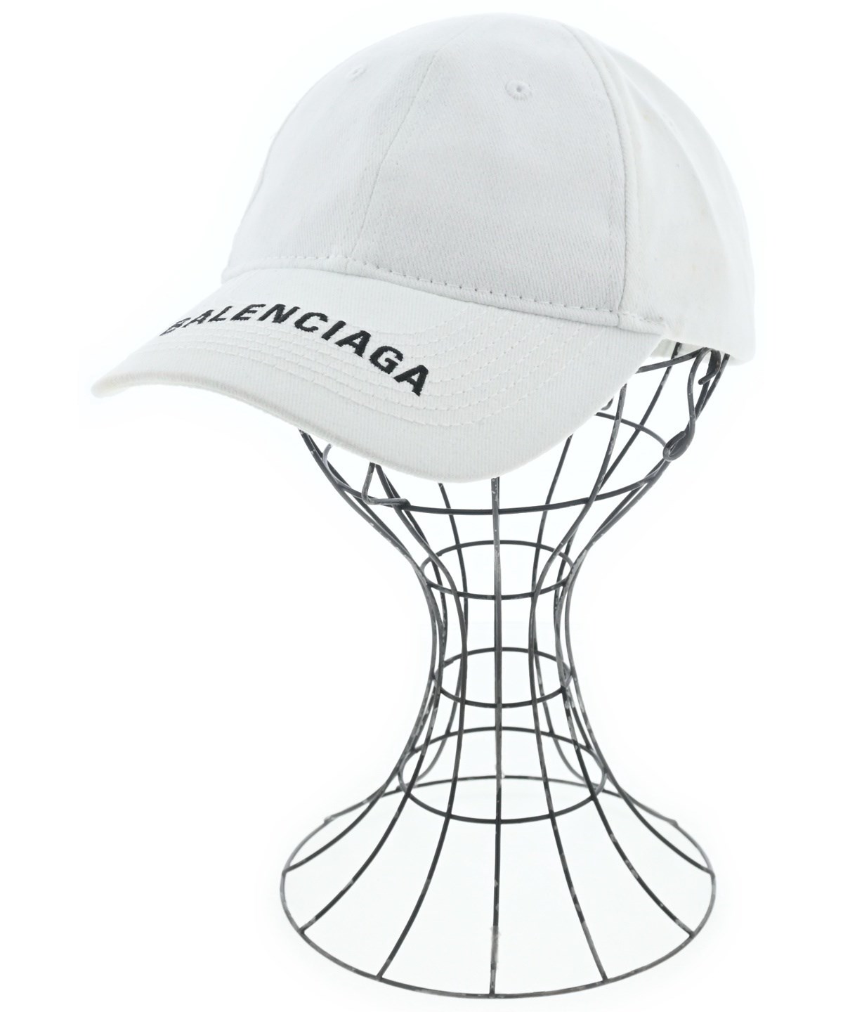 バレンシアガ　キャップ　ロゴ　ホワイト白　L size59cm バレンシアガ キャップ ロゴ ホワイト白 L size59cm