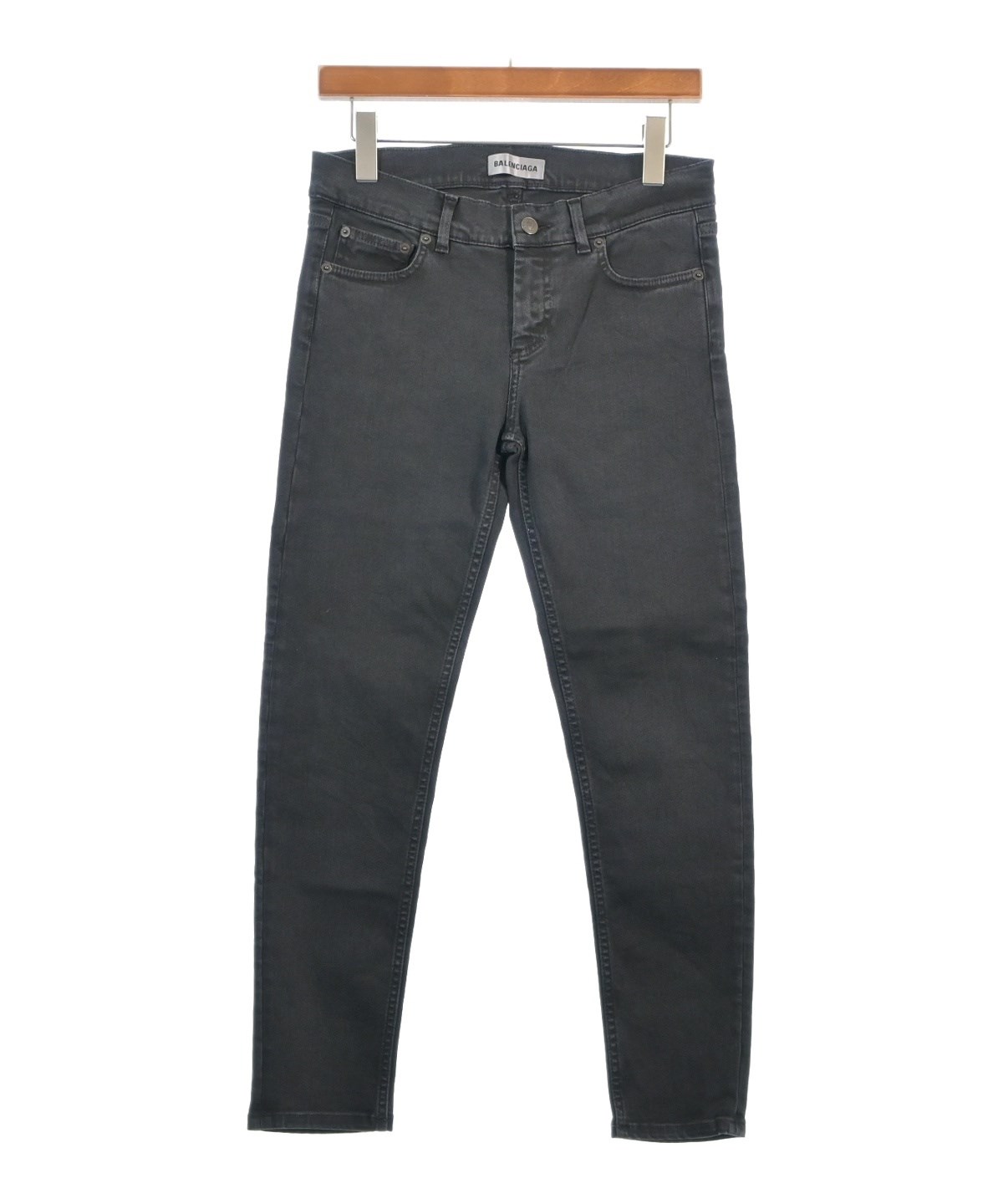 美品 BALENCIAGA バレンシアガ デニムパンツ スコート 36 BALENCIAGA（バレンシアガ）デニムパンツ グレー サイズ:36(XS位