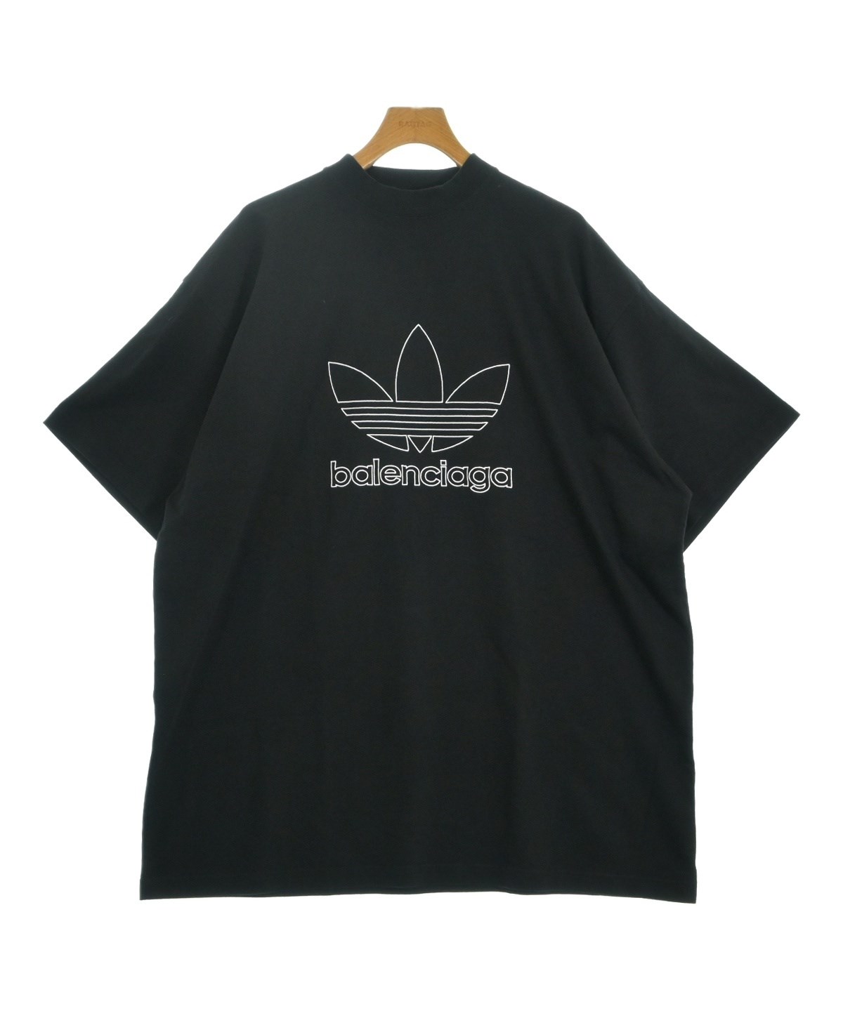 11335【美品・定価約10万円】バレンシアガ☆ラバーロゴ定番カラー黒tシャツ BALENCIAGA - 11335【美品・定価約10万円】バレンシアガ