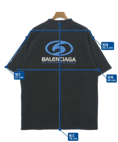 BALENCIAGA（バレンシアガ）Tシャツ・カットソー 黒 サイズ:M メンズ/2200621894097