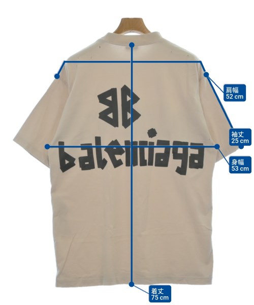 BALENCIAGA（バレンシアガ）Tシャツ・カットソー ベージュ サイズ:XXS メンズ/2200621894127