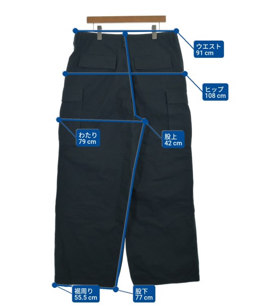 BALENCIAGA（バレンシアガ）カーゴパンツ 紺 サイズ:XS メンズ/2200621894134