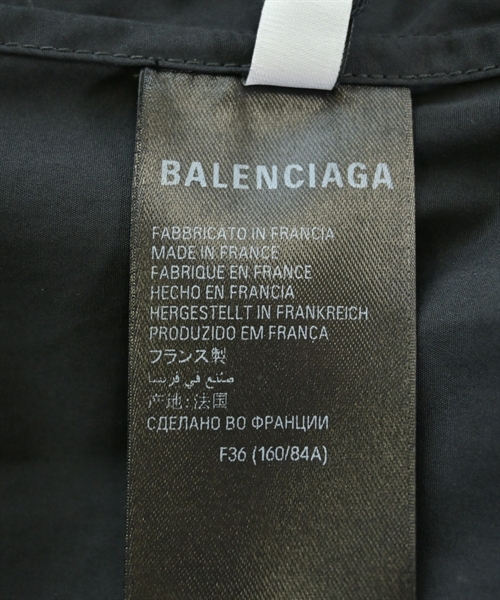 BALENCIAGA（バレンシアガ）シャツワンピース 黒 サイズ:36(XS位) レディース/2200623106020