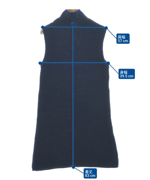 BALENCIAGA（バレンシアガ）ベスト 紺 サイズ:40(M位) レディース/2200617012054