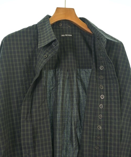 BALENCIAGA（バレンシアガ）カジュアルシャツ 緑 サイズ:37(XXL位) メンズ/2200624109068