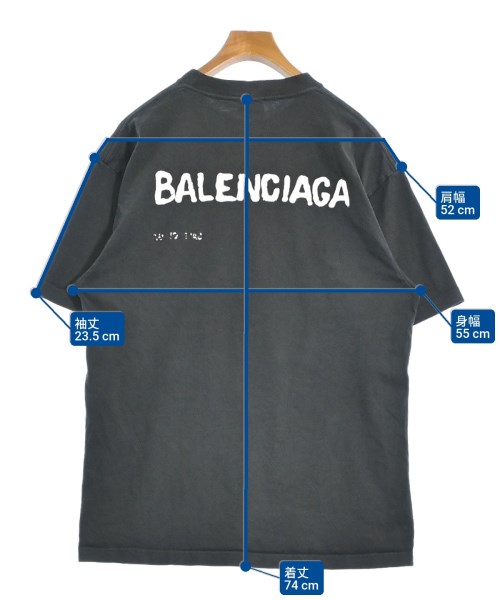 BALENCIAGA（バレンシアガ）Tシャツ・カットソー 黒 サイズ:XXS メンズ/2200625309023