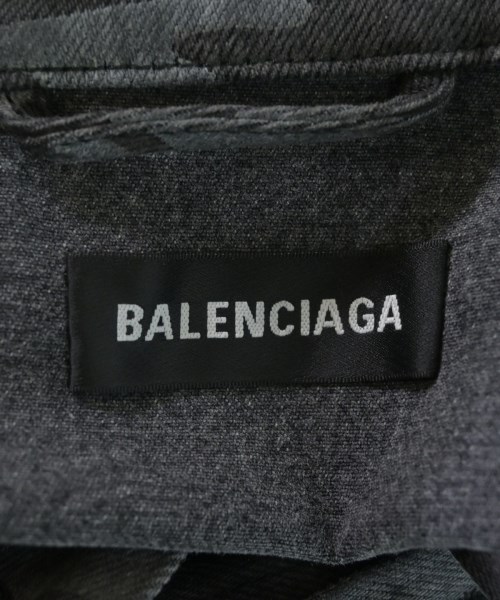 BALENCIAGA（バレンシアガ）デニムジャケット グレー サイズ:44(S位) メンズ/2200625534029